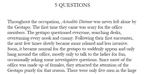 Chapter 5: “Questions”