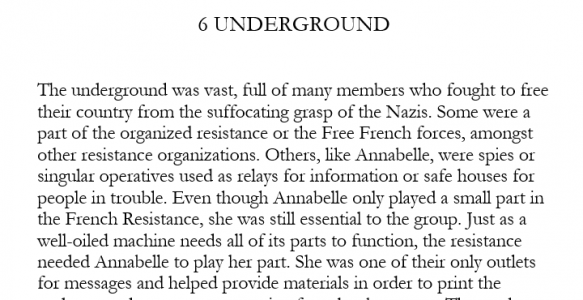 Chapter 6: “Underground”