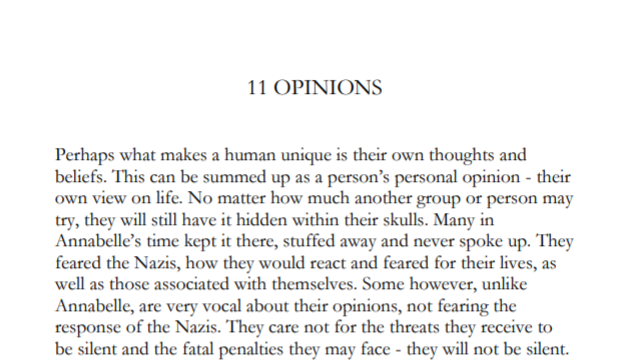 Chapter 11: Opinions