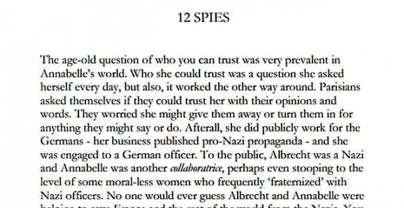 Chapter 12: Spies