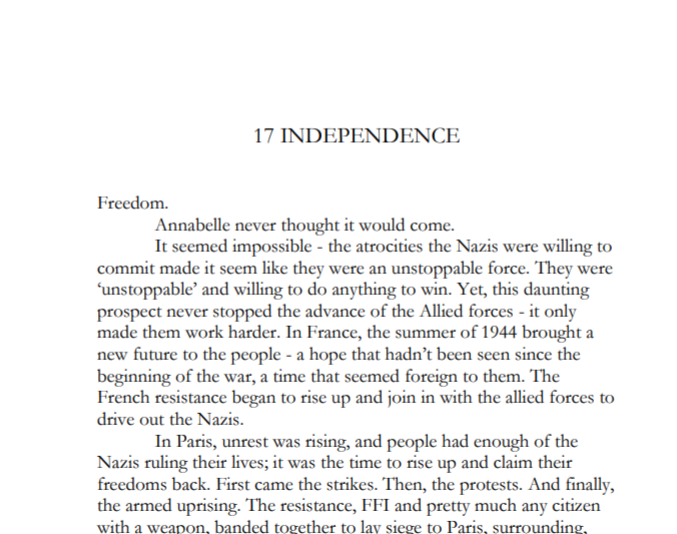 Chapter 17: Independence